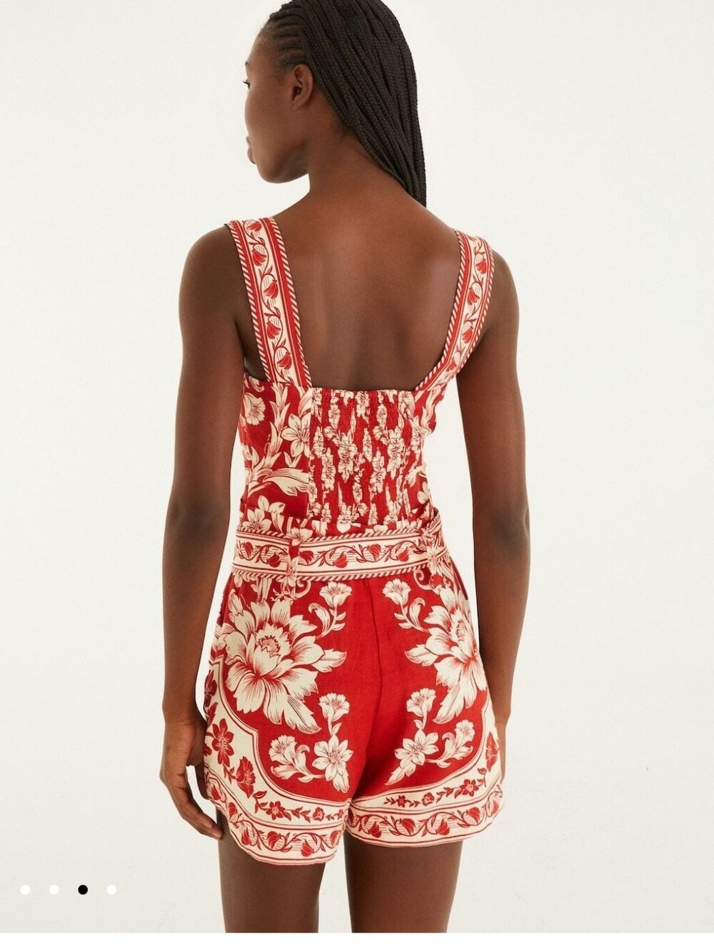 Farm Rio Linen Blend Romper - Picture 4 of 4